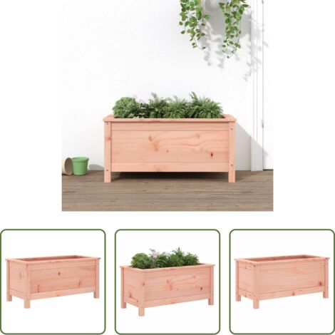 Fioriera in legno -  Fioriera da Giardino 82,5x40x39 cm in Legno Massello di Douglas