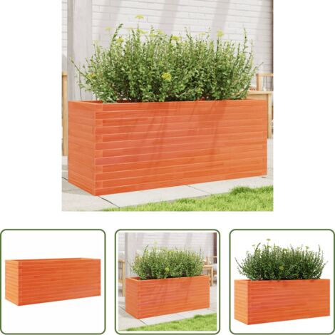 Fioriera in legno -  Fioriera Giardino 110x40x45,5cm Legno Massello Pino