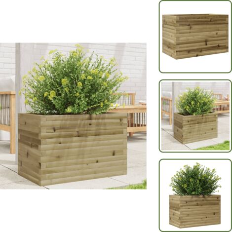 Fioriera in legno impregnato - vidaXL Fioriera da Giardino 70x40x45,5 cm in Legno di Pino Impregnato - Fioriera per piante