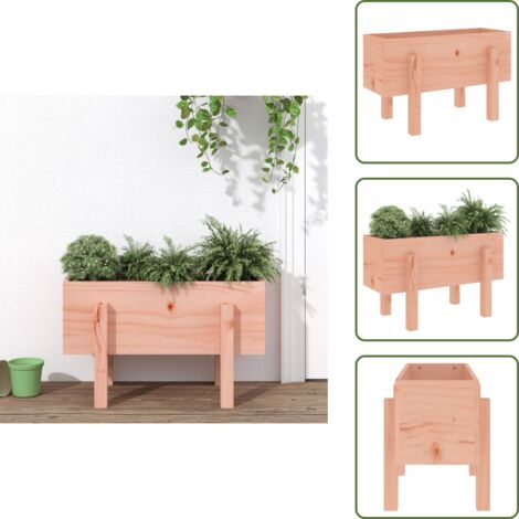 Fioriera in legno massello - vidaXL Fioriera da Giardino 62x30x38 cm in Legno Massello di Douglas - Fioriera da balcone