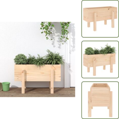 Fioriera in pino - vidaXL Fioriera da Giardino 62x30x38 cm in Legno Massello di Pino -