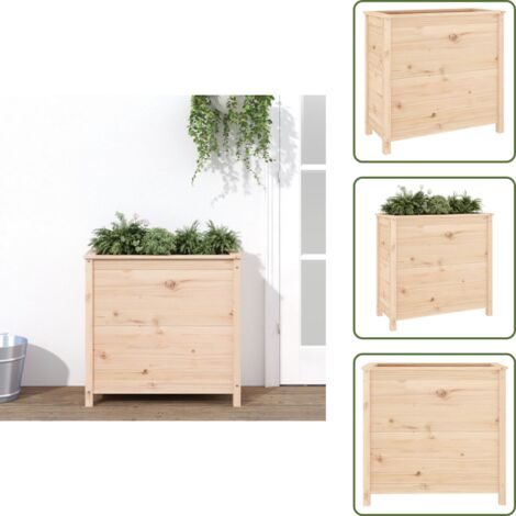 Fioriera in pino - vidaXL Fioriera da Giardino 82,5x40x78 cm in Legno Massello di Pino -
