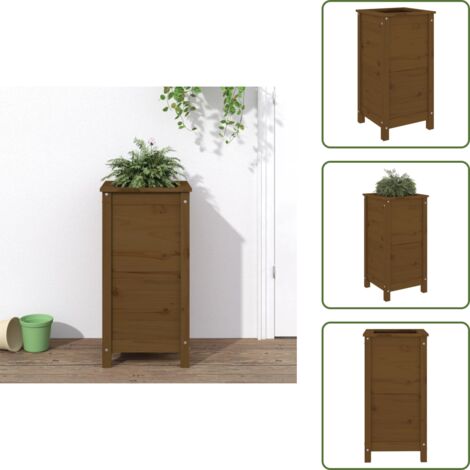 Fioriera in pino - vidaXL Fioriera da Giardino Ambra 40x40x78 cm Legno Massello di Pino -