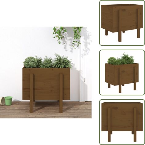 Fioriera in pino - vidaXL Fioriera da Giardino Ambra 62x50x57 cm Legno Massello di Pino -