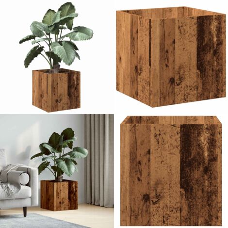 Fioriera Legno Antico 40x40x40 cm in Legno Multistrato - Fioriera decorativa - Fioriera per piante