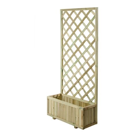 Fioriera legno grigliato AUTOCLAVE