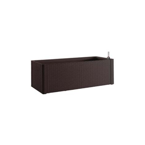 FIORIERA NATURAL DELUXE MOKA RETTANGOLARE- - cm.100x43x33h. -lt.90 -  STEFANPLAST
