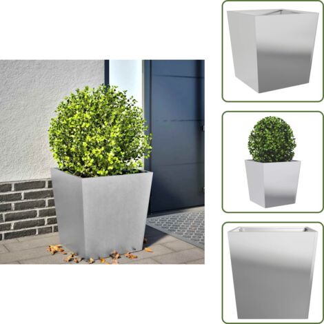 Fioriera per balcone - vidaXL Fioriera da Giardino 50x50x50 cm in Acciaio Zincato - Fioriera per patio