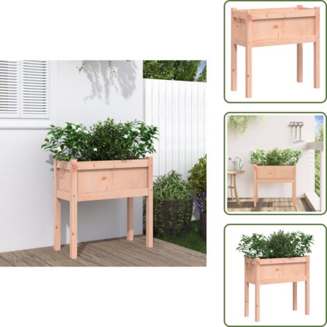 Fioriera per patio - vidaXL Fioriera Giardino con Gambe 70x31x70 cm Legno Massello Douglas - Fioriera per balcone