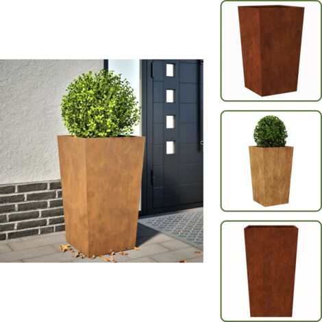 Fioriera per piante - vidaXL Fioriera da Giardino 45x45x75 cm in Acciaio Corten - Fioriera per erbe aromatiche