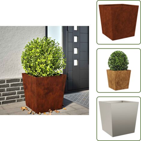 Fioriera per piante - vidaXL Fioriera da Giardino 50x50x50 cm in Acciaio Corten - Fioriera per erbe aromatiche