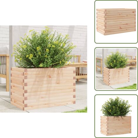Fioriera per piante - vidaXL Fioriera da Giardino 70x40x45,5 cm in Legno Massello di Pino - Fioriera per fiori