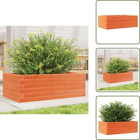 Fioriera per piante - vidaXL Fioriera Giardino Marrone Cera 70x40x23cm Legno Massello Pino - Fioriera per fiori