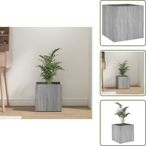 Fioriera per piante - vidaXL Fioriera Grigio Sonoma 40x40x40 cm in Legno Multistrato - Fioriera per interni