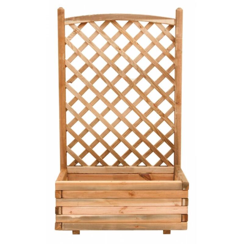 Jardinière de pin imprégné. avec grille 40x80x180h