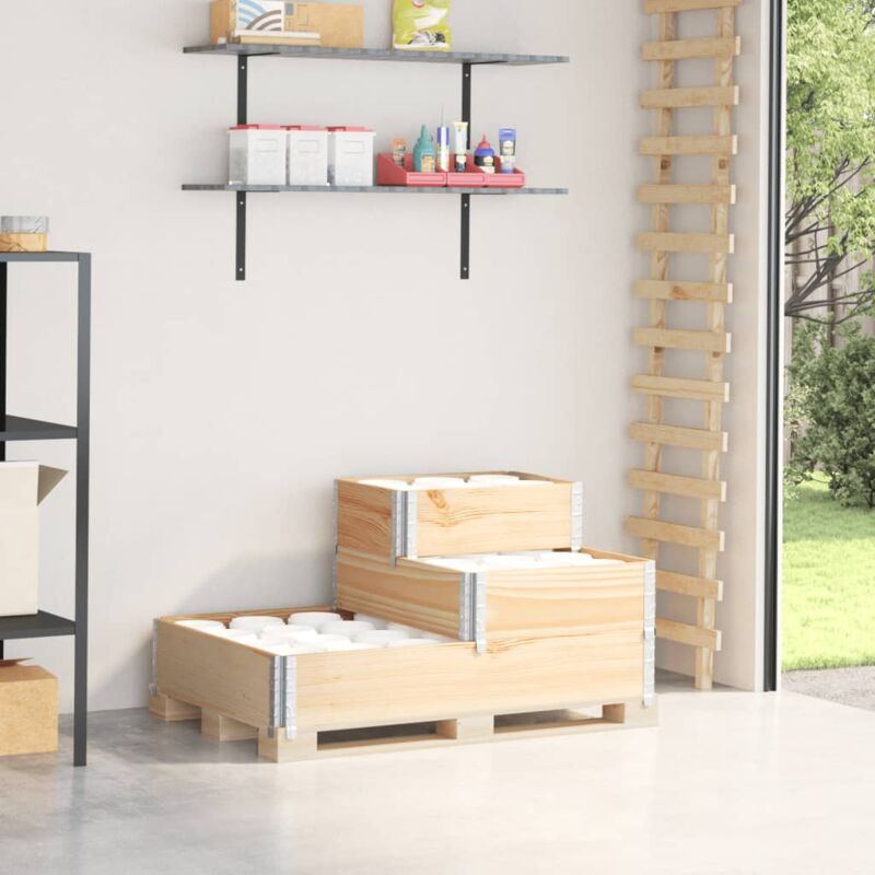 Fioriera Rialzata 3 Livelli 120x80 cm Legno