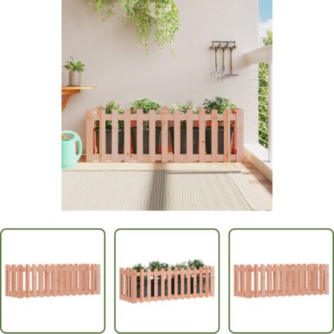 Fioriera rialzata -  Fioriera Rialzata Giardino Recinzione 150x50x50cm Legno Douglas