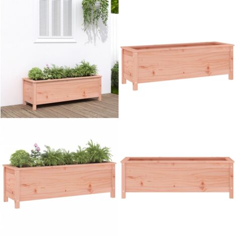 Fioriera Rialzata Giardino 119,5x40x39cm Legno Massello Douglas - Fioriera rialzata - Fioriera in legno