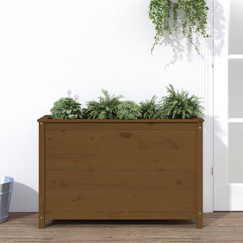 Fioriera Rialzata da Giardino, Flowerpot Miele 119, 5x40x78cm Massello Pino Vidaxl