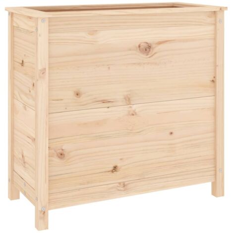 Fioriera rialzata per aiuola fioriera per terrazza giardino 825 x 40 x 78 cm legno massello di pino marrone 020037936