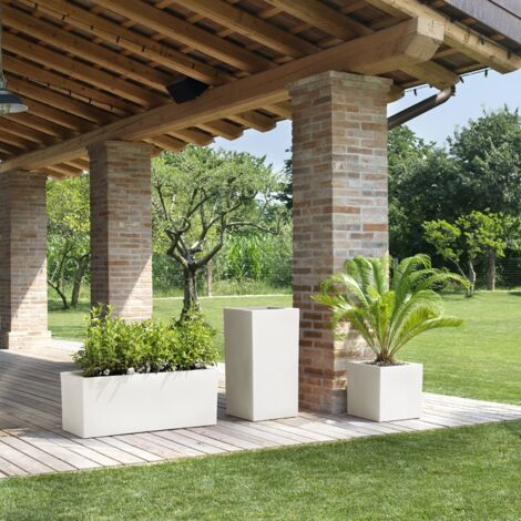 Fioriera Schio Cassa 100 Bianco - 100 cm