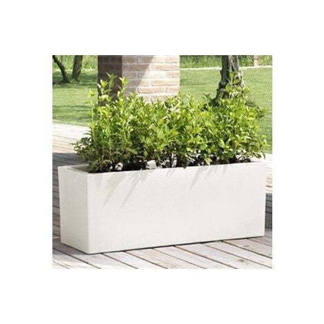 Fioriera Schio Cassa 80  Bianco - 80 cm