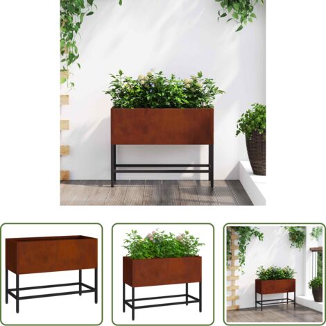Greemotion 6 Vasi In Plastica 'Dahlia' Terracotta - Infrangibili, Antigelo (-20°C), Leggeri, Ø45x32h - Fioriera Per Esterno E Interno