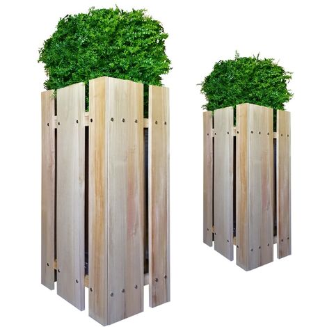FIORIERA-WOOD - Porta vasi - 40x51X100cm - in Legno