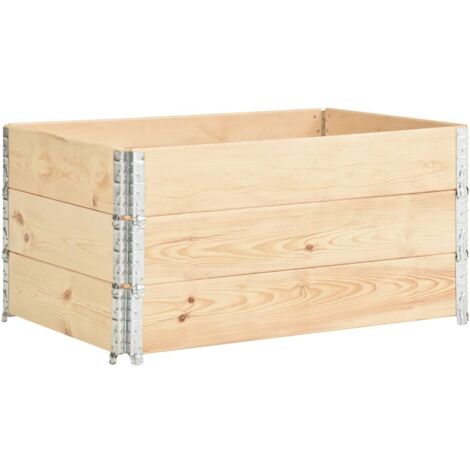 Fioriere Rialzate 3 pz 80x120 cm in Legno Massello di Pino vidaXL