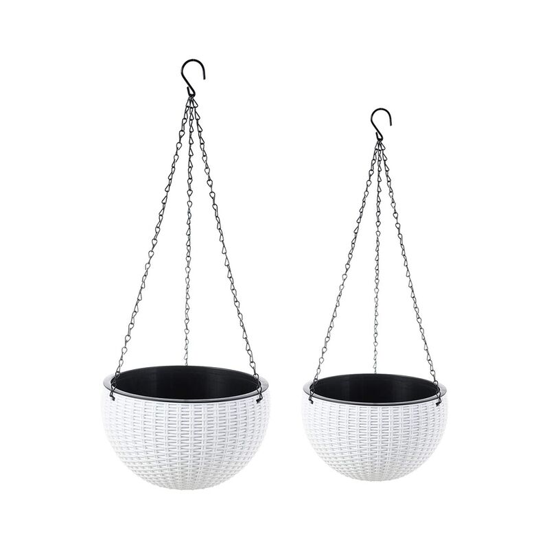 Fioriere sospese a doppio vaso da 2 pezzi Design