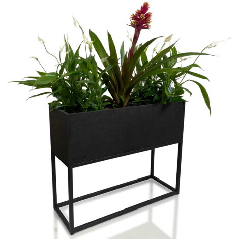 FIORINO Metall-Blumenständer im Loft-Stil, 62 x 22 x 50 cm