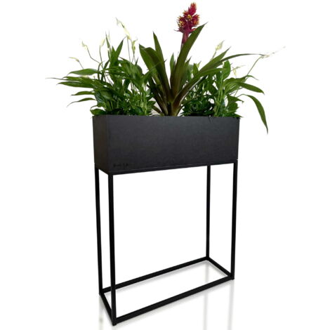 FIORINO Metall-Blumenständer im Loft-Stil, 62 x 22 x 80 cm