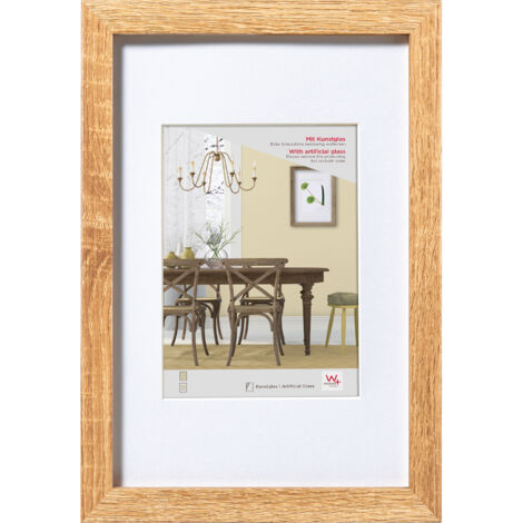 Fiorito Holzrahmen Kunstglas, 40x60 cm, eiche hell