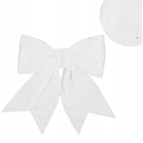 FIORITURA PER ALBERO DI NATALE DECORAZIONE LUCENTE ADDOBBO FIOCCO GRANDE PENDENTE 1pz