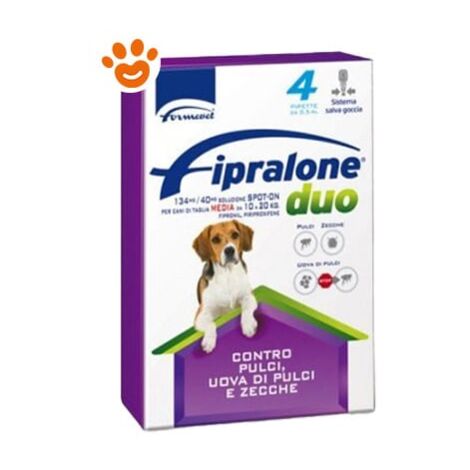 Fipralone Cane 10-20 Kg confezione da 4 Pipette
