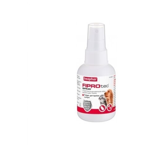 Fiprotec Spray para Perros y Gatos Frente Pulgas, Garrapatas y