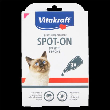 FIPROVIT 50 MG SOLUZIONE SPOT-ON PER GATTI FIPRONIL 3 DOSI X 0.50 ML