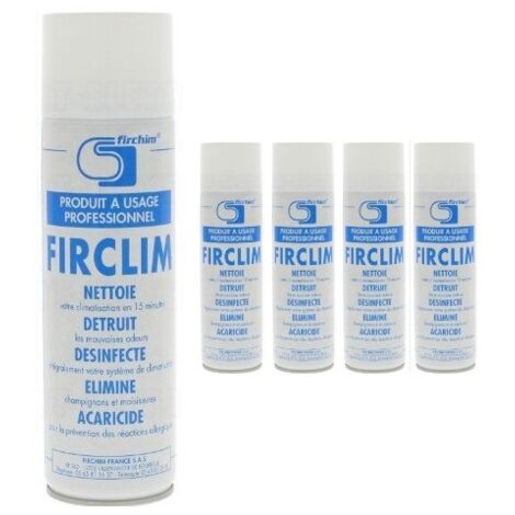 FIRCHIM Firclim 5 sprays anti bactErien, nettoyant, aErosol pour clim 500ml