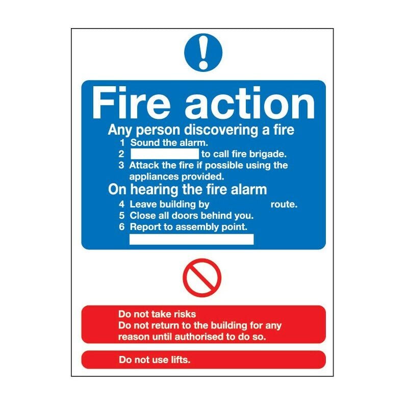 If You Discover A Fire Rigid PVC Sign - 210 X 297MM - Sitesafe