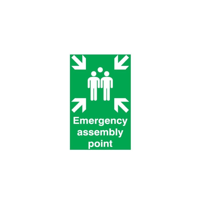 Emergency Assembly Point 420X297MM Self Adhesive - Sitesafe