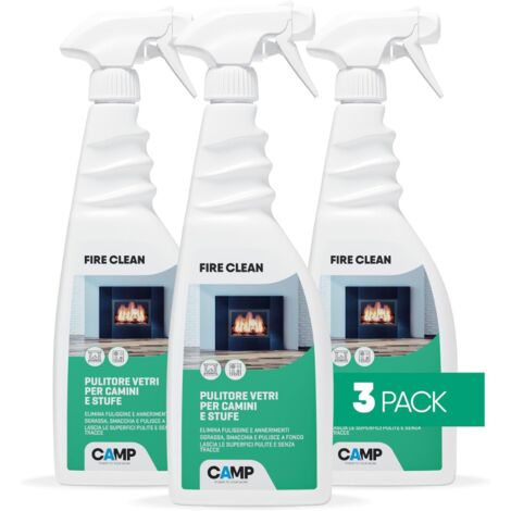 Fire clean 750 ml pulitore decarbonizzante vetri e superfici