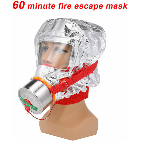 JUNJUN Fire Ecape Gesichtsmaske Selbstrettungs-Atemschutzmaske Gasmaske Gesichtsschutzhul Personliche Fluchthaube