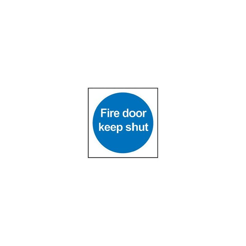 Fire Door Keep Shut 100 x 100mm Rigid - Sitesafe