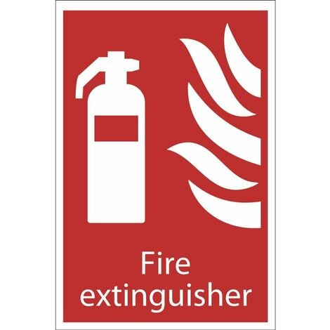 683625 Fixman CO2 EN3 Fire Extinguisher Sign 202 x 82mm Rigid