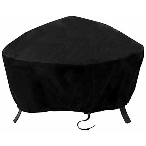 Fire Pit Cover Grill Cover BBQ Grill Cover Fire Pit Cover Outdoor Fire Pit Cover con (122 x 46 cm)
