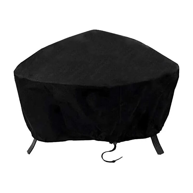 Fire Pit Cover Grill Cover bbq Grill Cover Fire Pit Cover Outdoor Fire Pit Cover with (122 x 46cm)