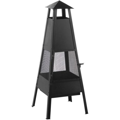 Fire Pit YASUR Metal Black