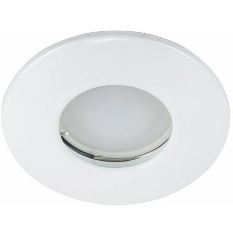 Fire Rated Bathroom IP65 Domed GU10 Ceiling Downlight Spotlights - Chrome