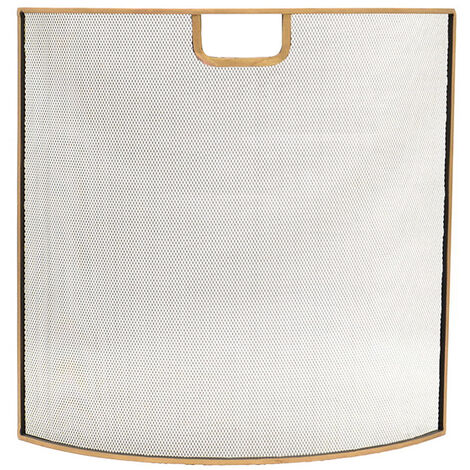 Fire Screen - Iron - L13 x W61 x H61 cm - Brass