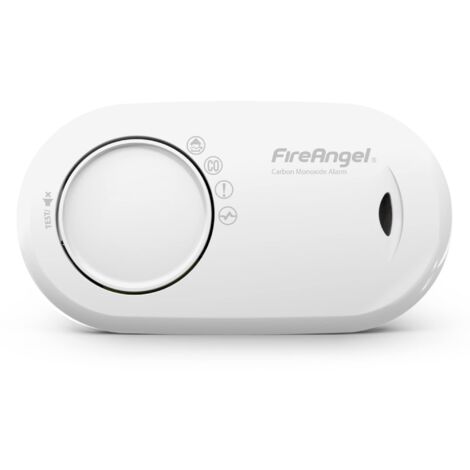 FireAngel FA3820 - Allarme batteria sigillata, 10 anni, monossido di carbonio, trasparente